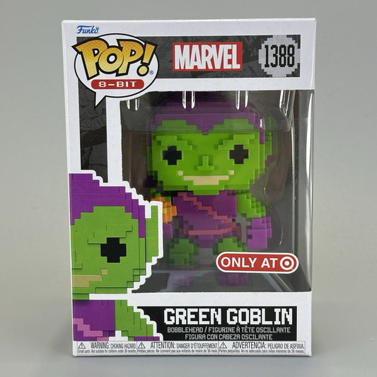 Funko Pop! 8-Bit Marvel Spider-Man Green Goblin #1388 Target Exclusive - New