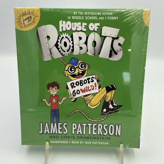 House of Robots: Robots Go Wild! by James Patterson: New Audiobook New & Sealed