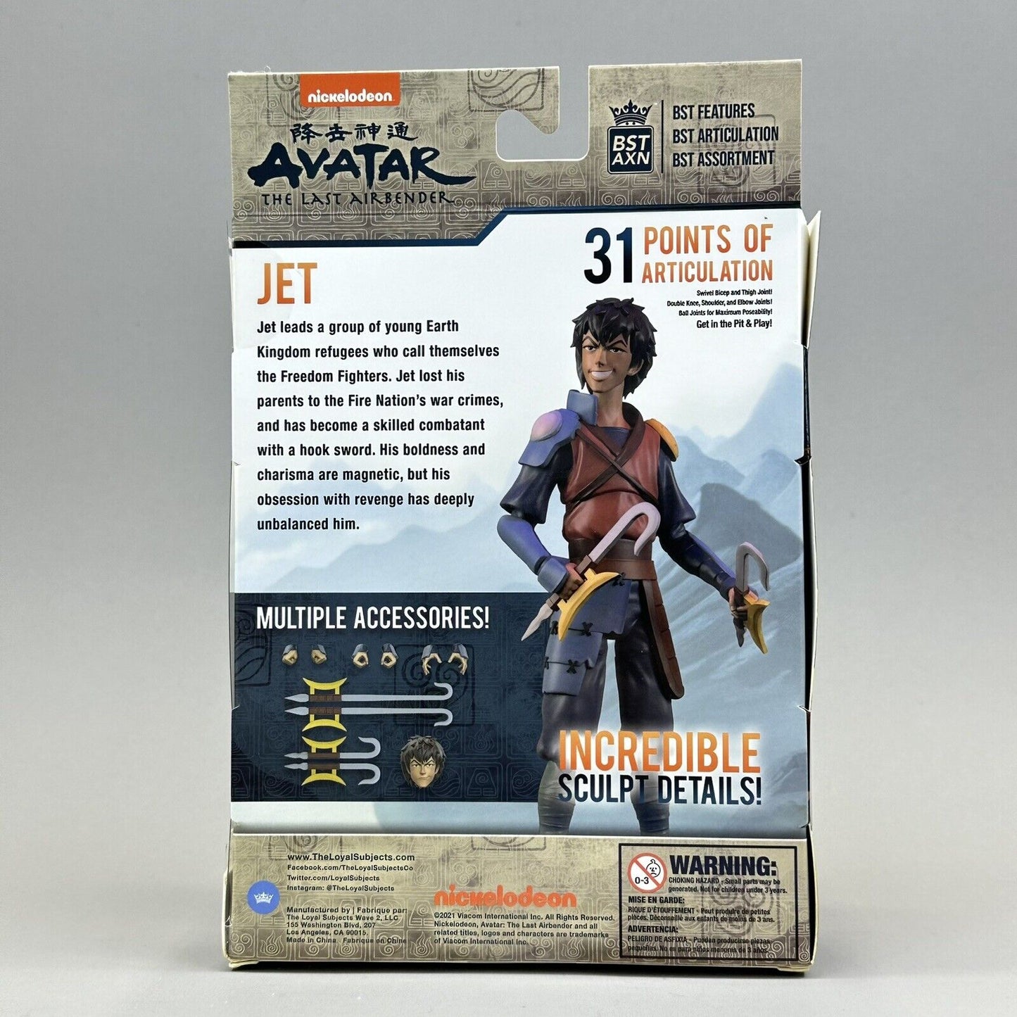 The Loyal Subjects BST AXN Avatar The Last Airbender Jet 5" Action Figure - New