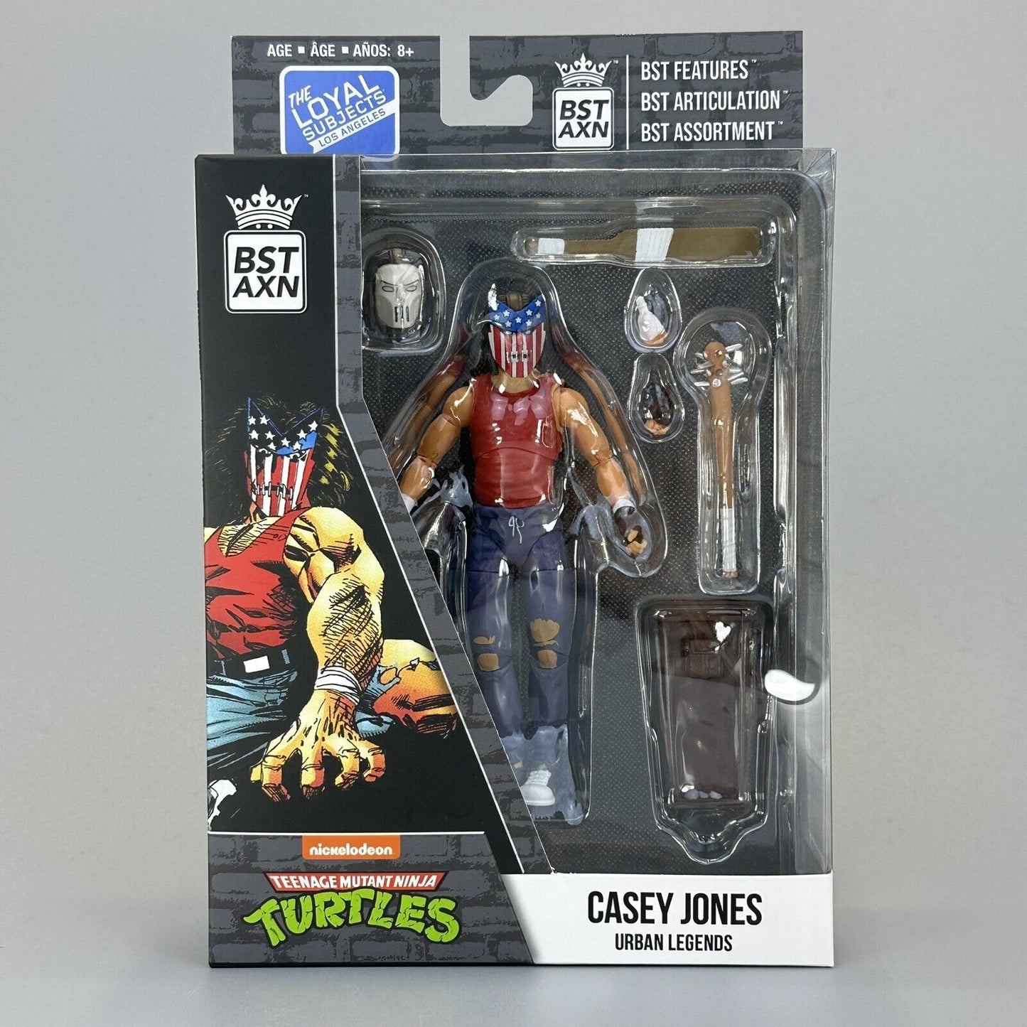 TMNT Casey Jones Urban Legends BST AXN 5" Action Figure with Accessories - New