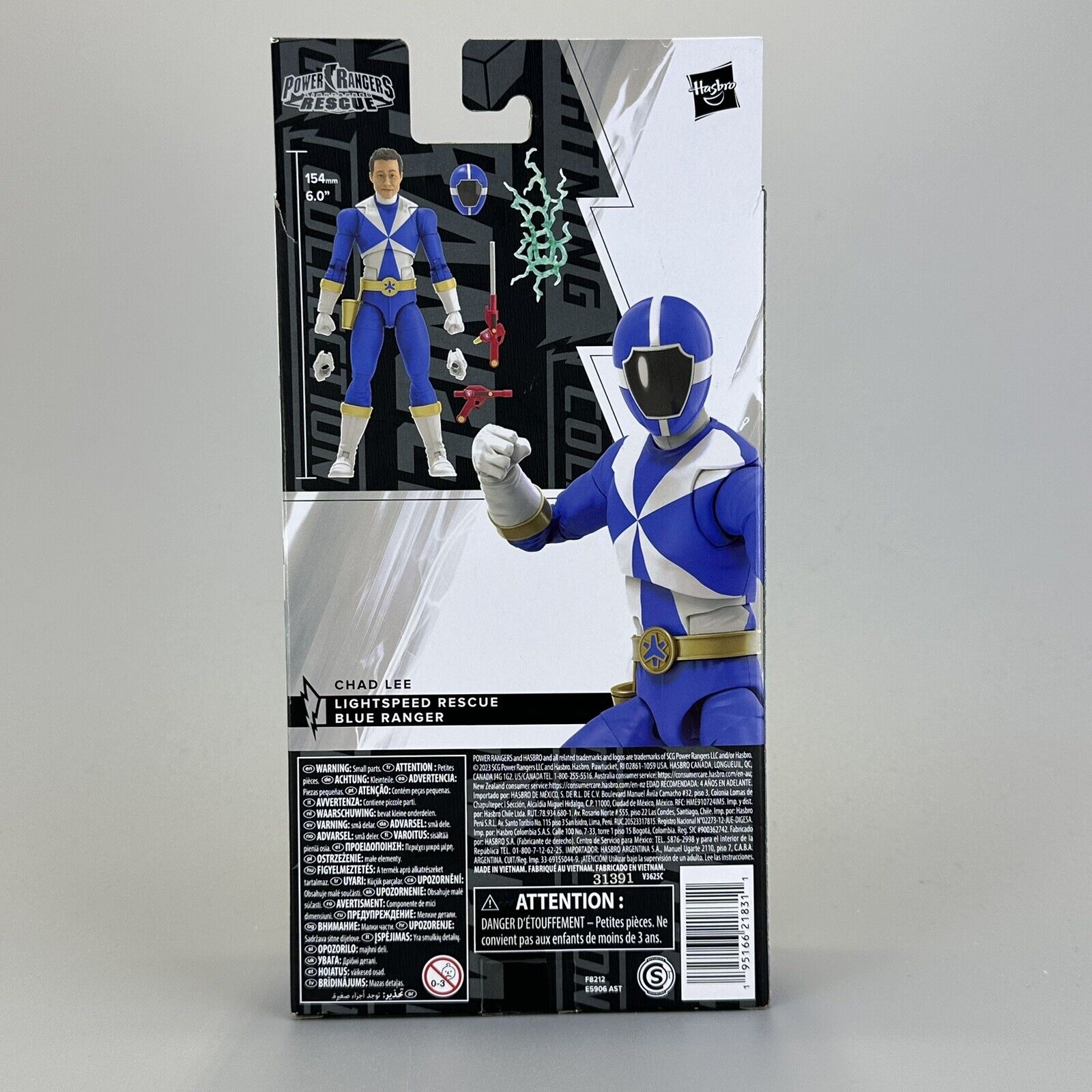 Power Rangers Lightning Collection Lightspeed Rescue Blue Ranger 6" Action Fig.