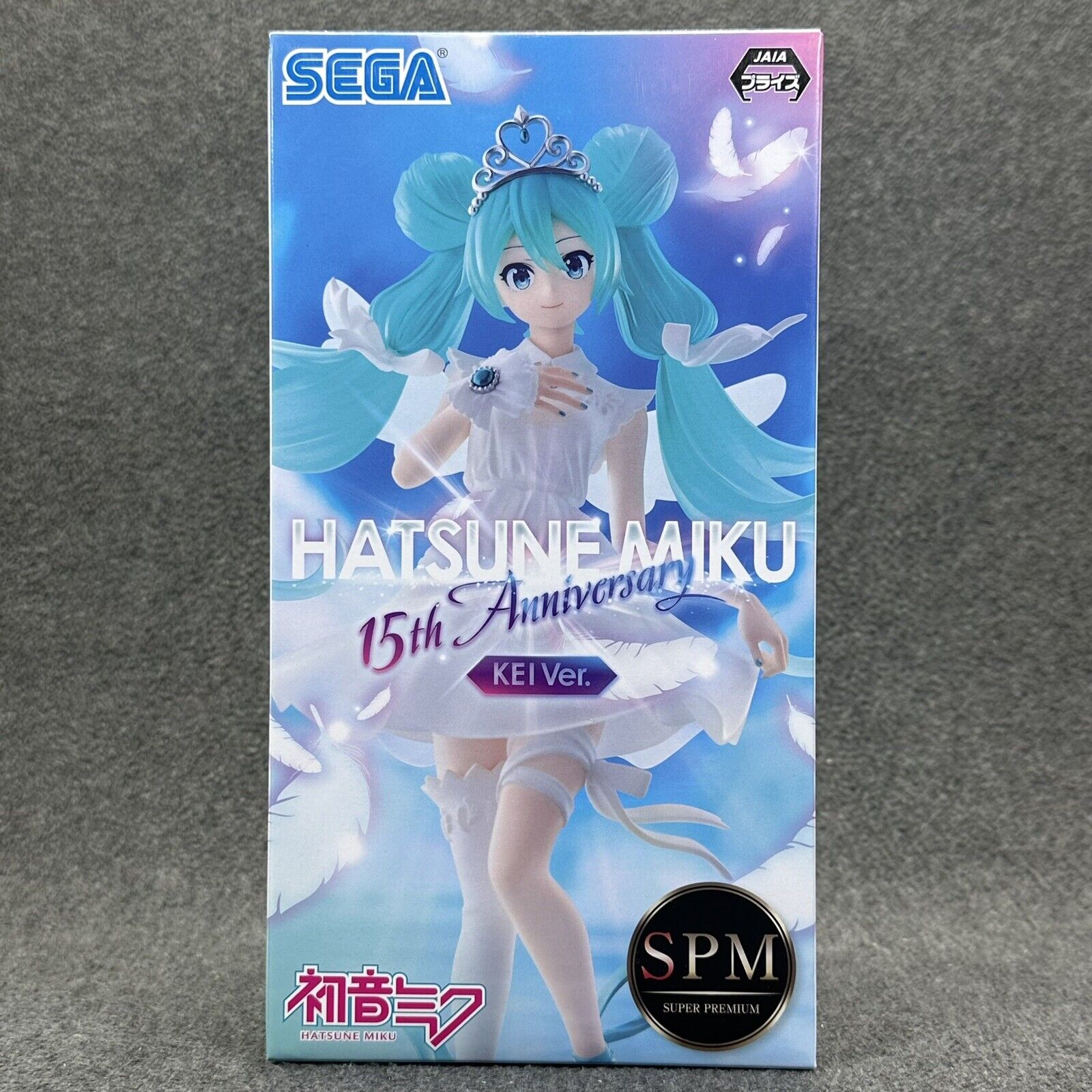 Hatsune Miku 15th Anniversary KEI Ver SPM Prize SEGA Super Premium Statue - New