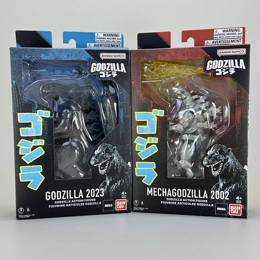 Bandai Godzilla 2023 & Mechagodzilla 2002 6" Movie Monster Figures - Brand New