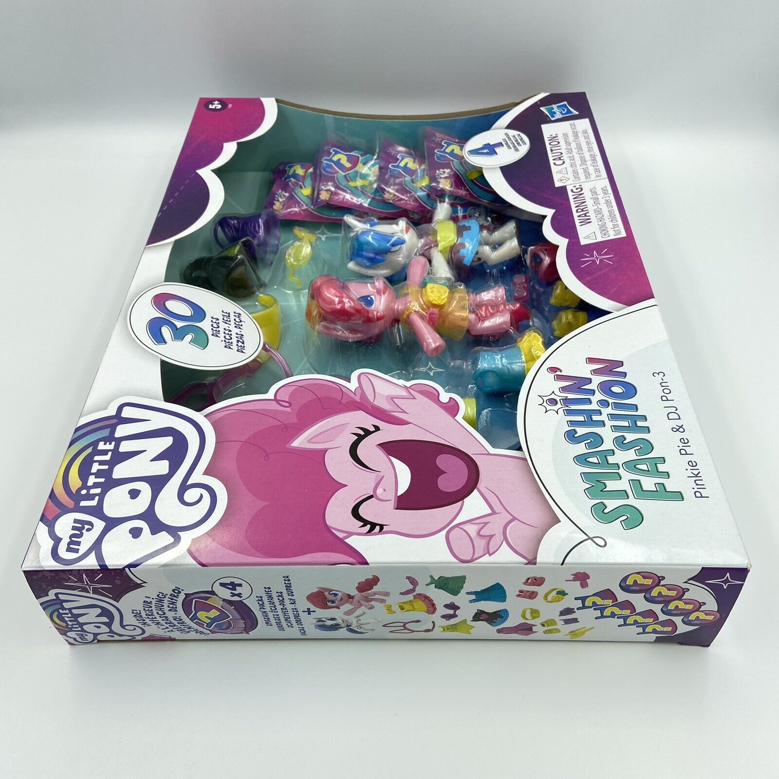 My Little Pony Smashin Fashion Pinkie Pie and DJ Pon-3 Pony Life 30 Pcs. New