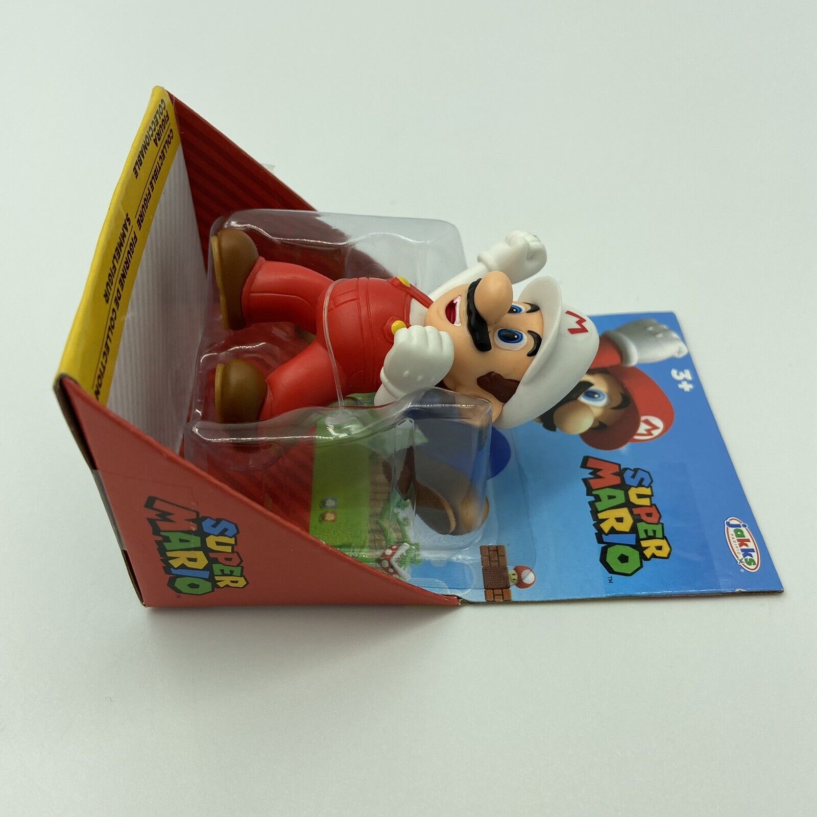 Super Mario Fire Mario 2.5" Action Figure - Jakks Pacific - Brand New