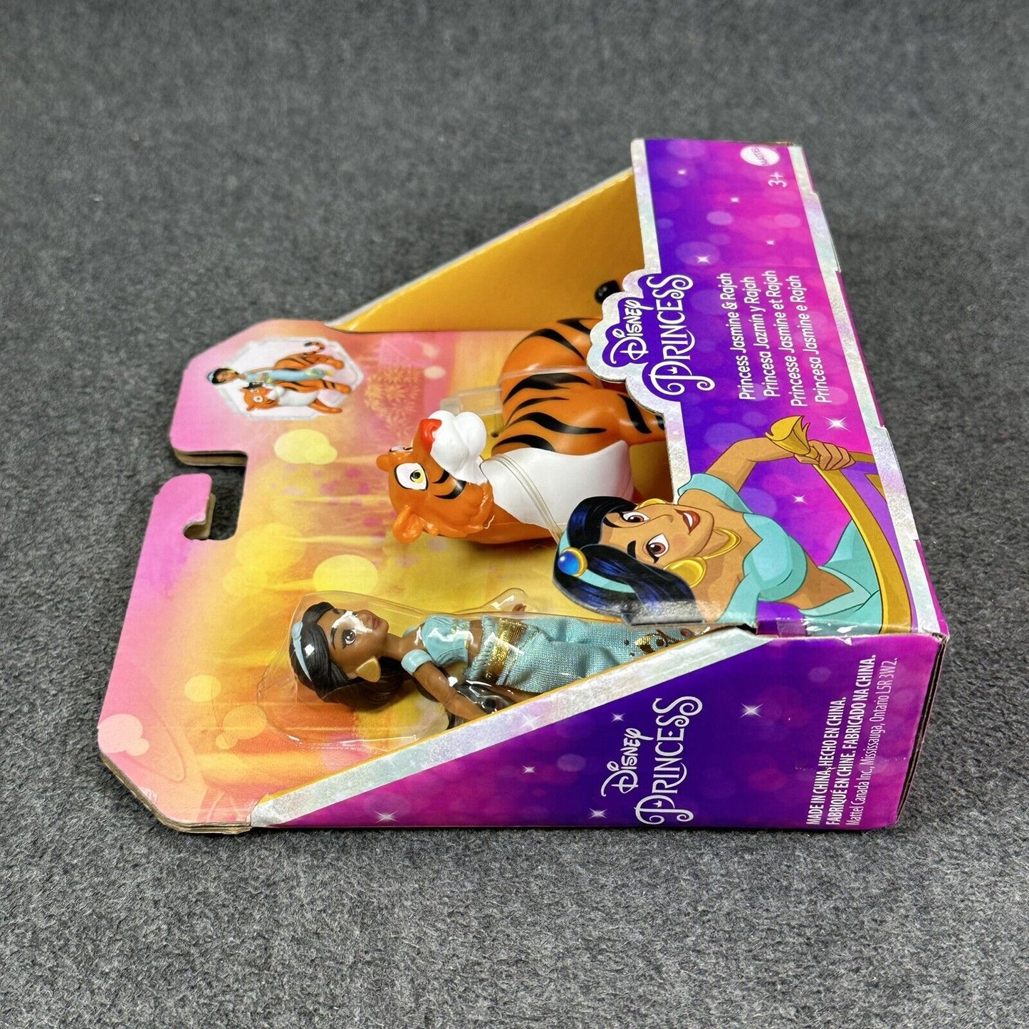 Disney Princess JASMINE & RAJAH 4" Action Figure Doll Set Mattel - Brand New