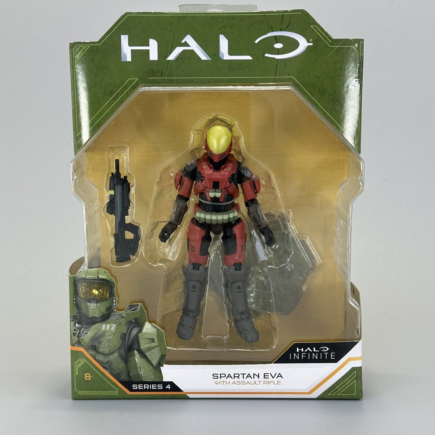 Halo Infinite Spartan EVA 4" Action Figure with Assault Rifle - Brand New