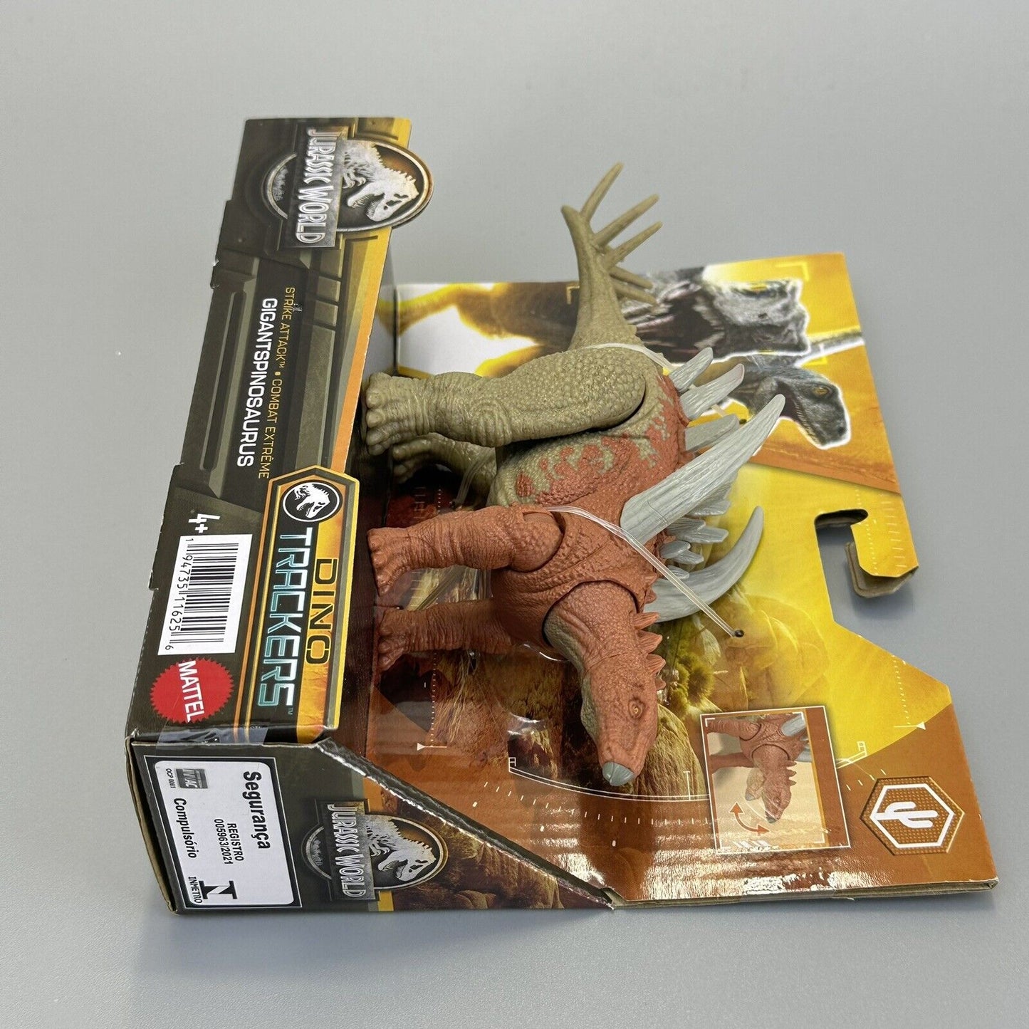 Mattel Jurassic World Strike Attack Gigantspinosaurus Dinosaur Figure 7" Length