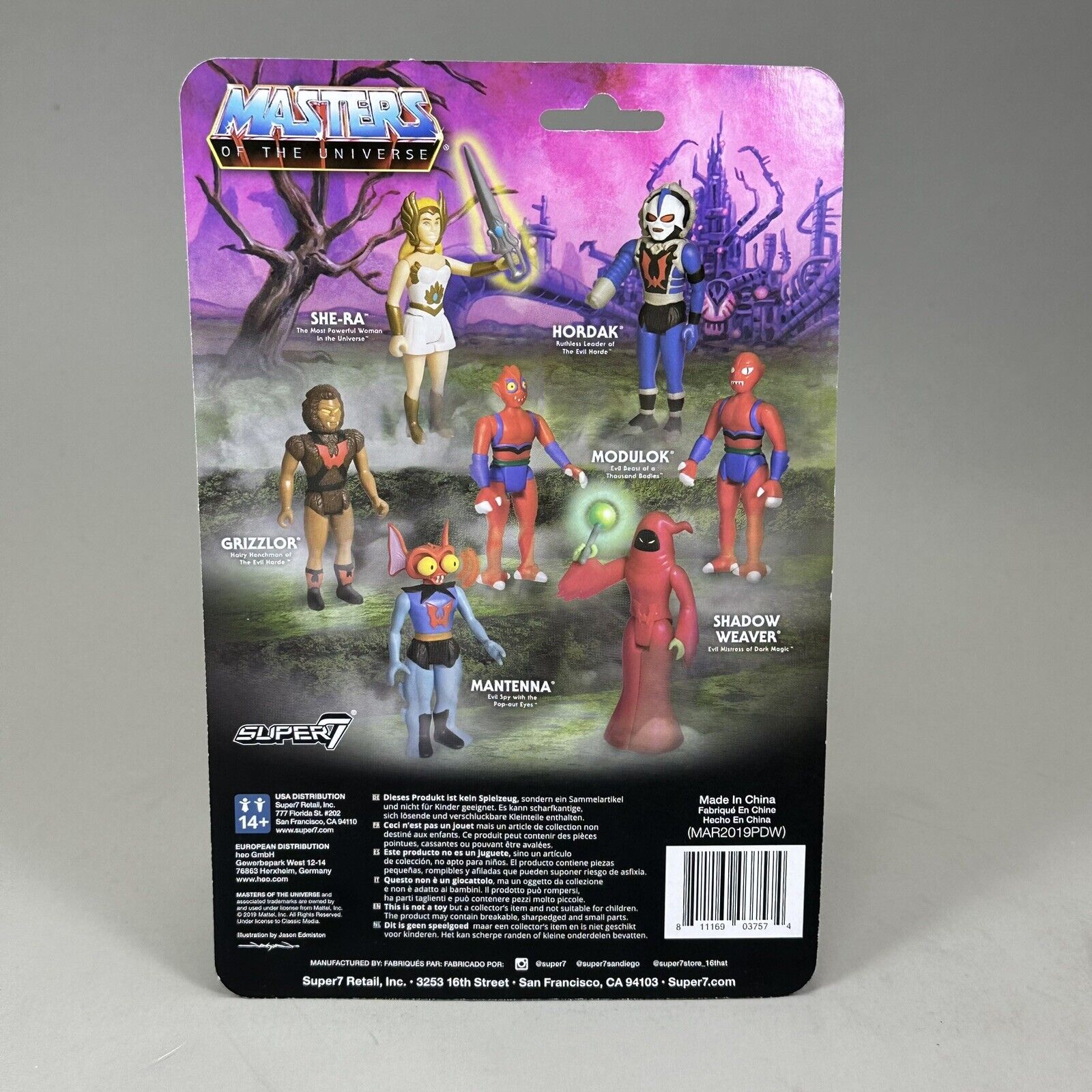 Super 7 ReAction Retro Card Masters of the Universe Modulok 3.75" Action Figure