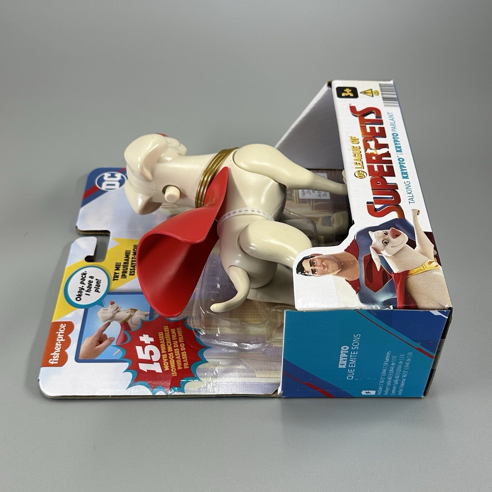 Fisher-Price DC League of Super-Pets Talking Krypto 6" Action Figure – Brand New