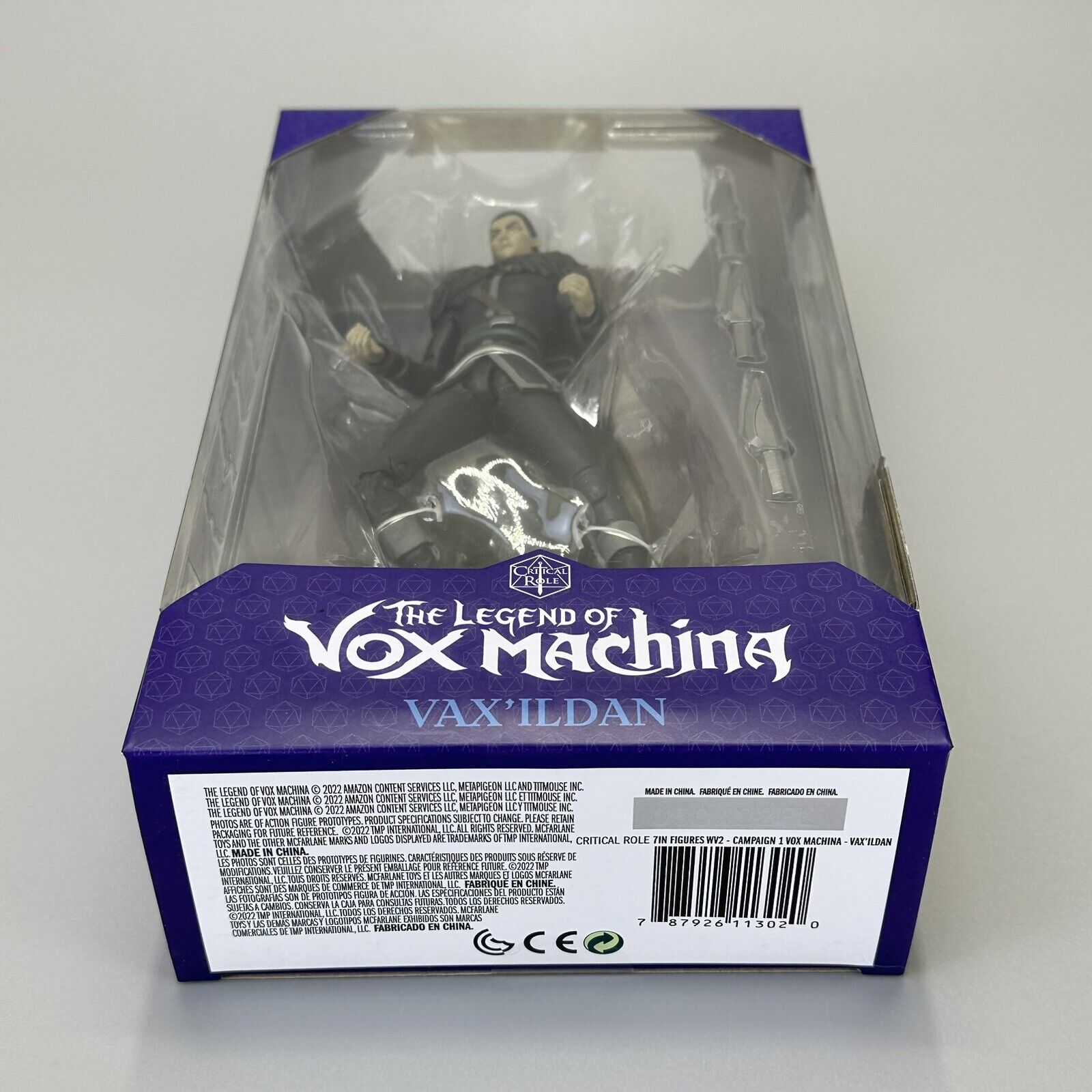 McFarlane Toys The Legend Of VOX Machina VAX’ILDAN 7" Action Figure - Brand New