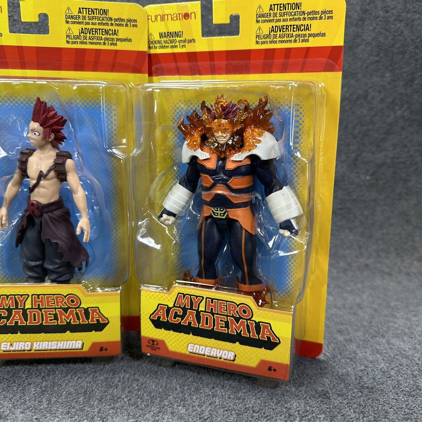 My Hero Academia Eijiro Kirishima Mirio Togata & Endeavor 5" Action Figures Lot