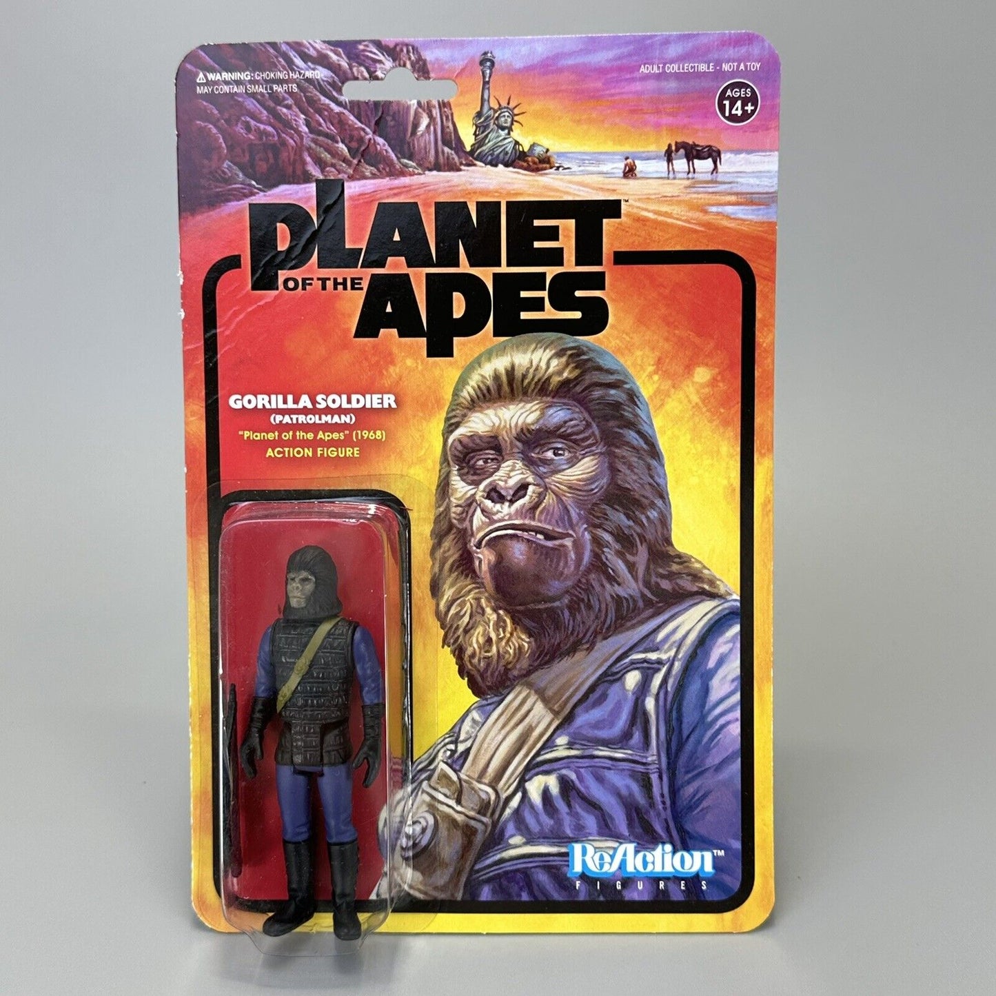 Planet of the Apes ReAction Mendez XXVI Gorilla Soldier Hunter & Soldier - 3.75"