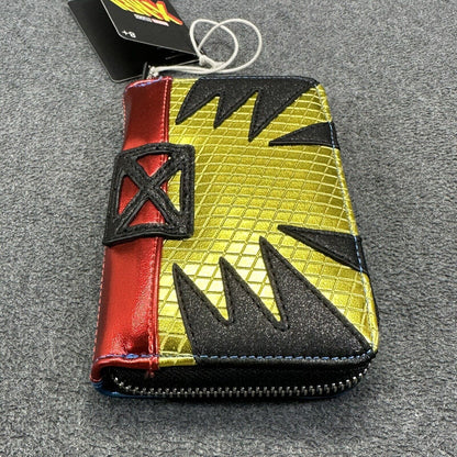 Marvel X-Men 97 Wolverine Metallic Cosplay 4" Faux Leather Zip-Around Wallet New