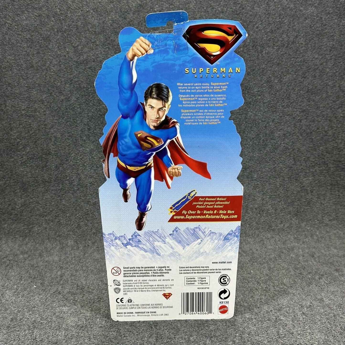 Superman Returns Hologram JOR-EL 5.5" Action Figure Mattel 2006 - Sealed