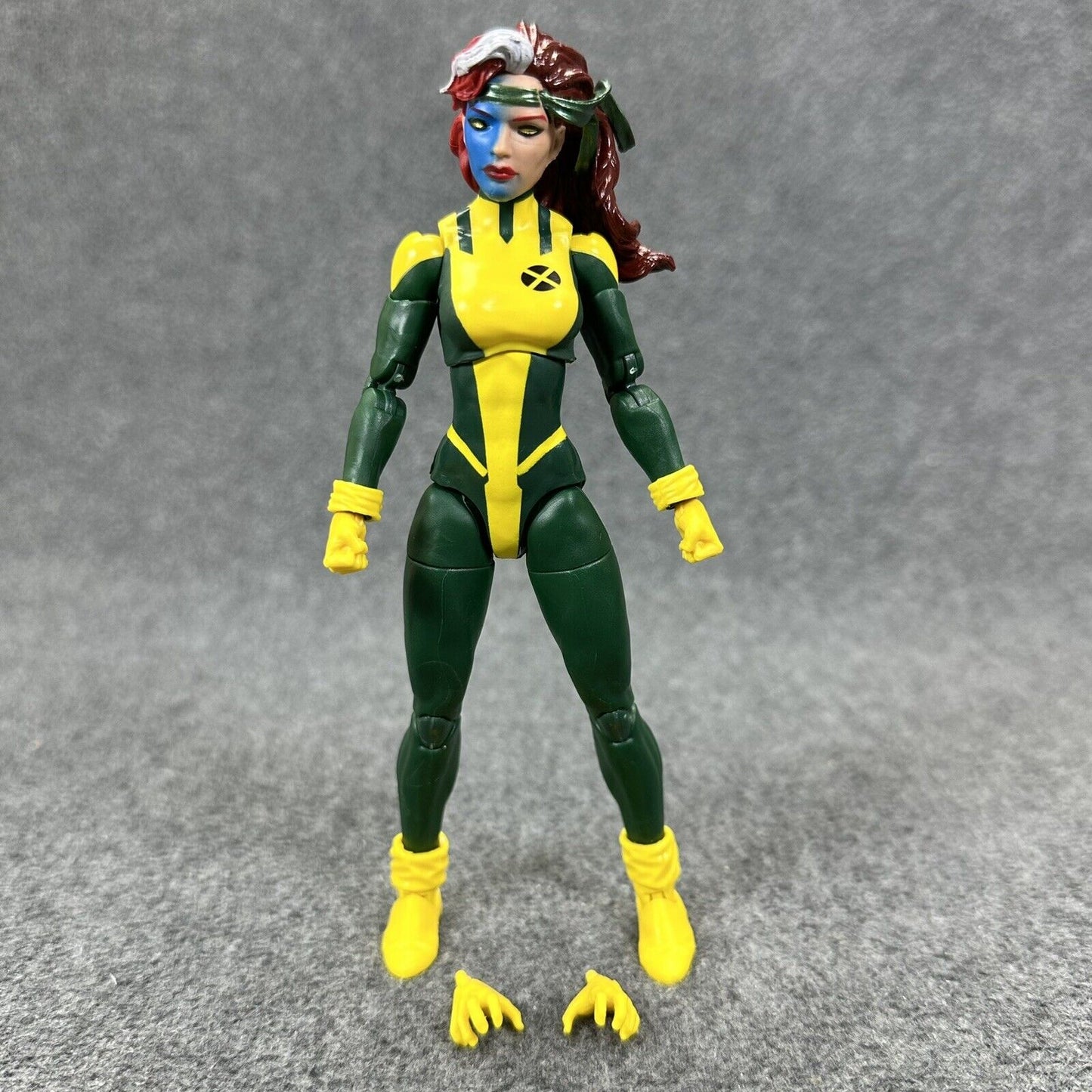 Marvel Legends X-Men Rogue Head Transforming Mystique 6" Action Figure Kitbash