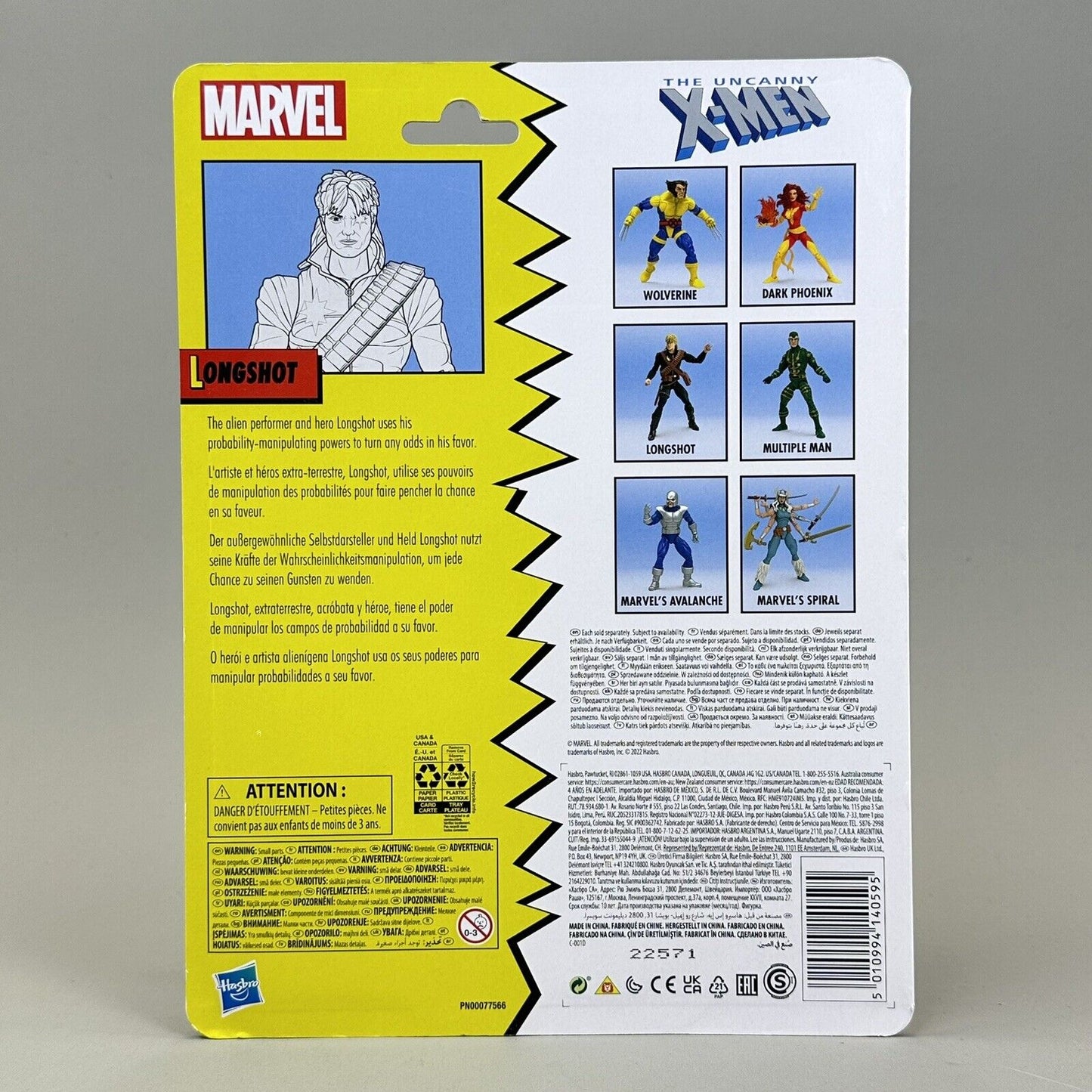 Marvel Legends Retro Card The Uncanny X-Men Longshot 6" Action Figure Brand New