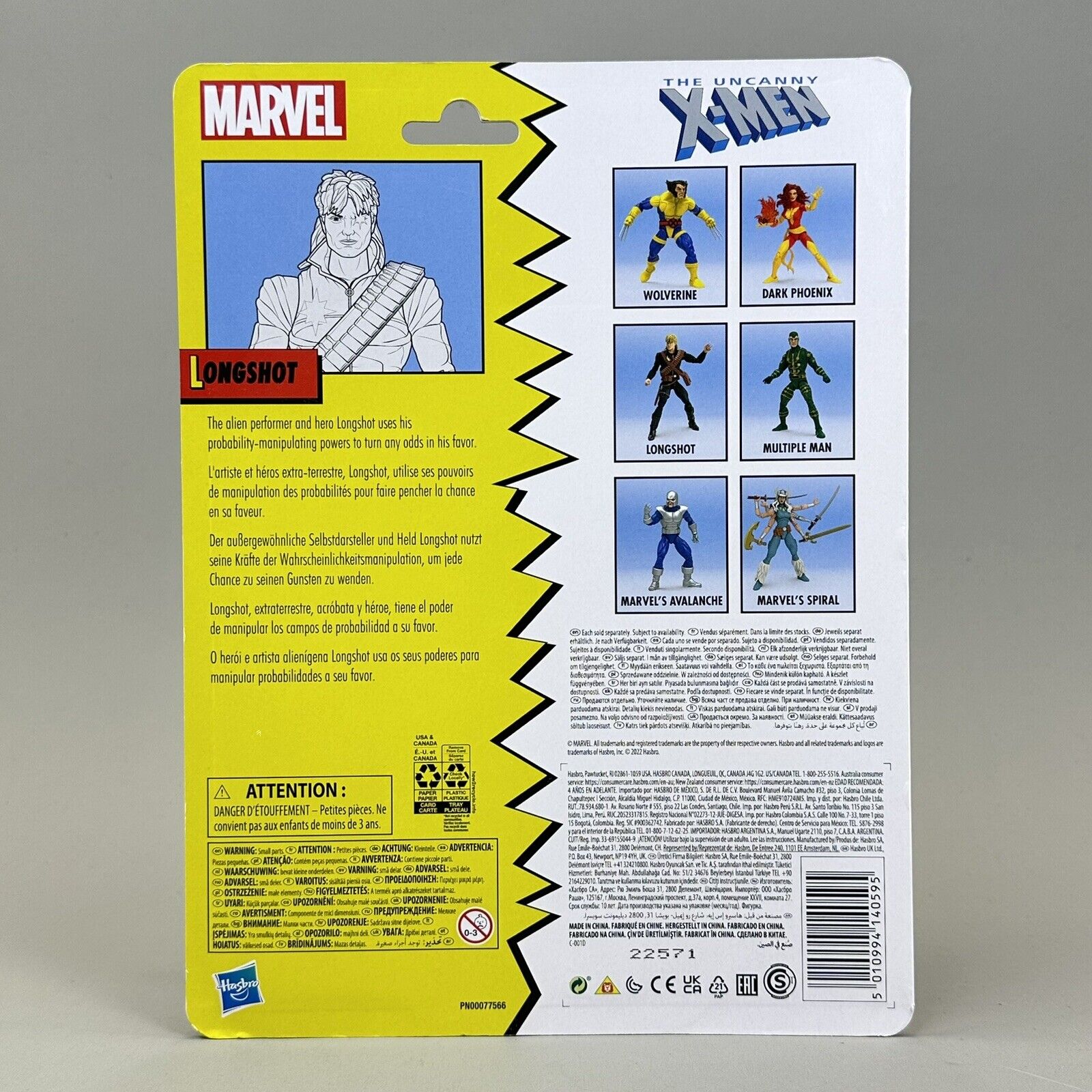 Marvel Legends Retro Card The Uncanny X-Men Longshot 6" Action Figure Brand New