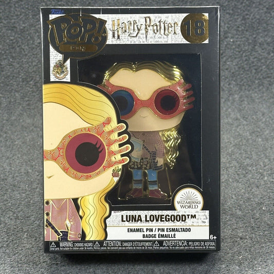 Funko Harry Potter Wizarding World Luna Lovegood Large Enamel Pop! Pin - New