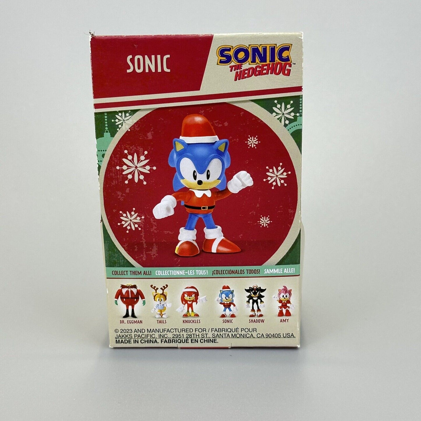 Sonic the Hedgehog Holiday Sonic in Santa Gear 2.5" Action Figure Jakks - New