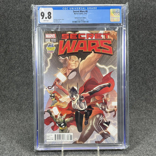 CGC Graded 9.8 Secret Wars #8 Midtown Comics Edition Variant (Marvel, 2016)