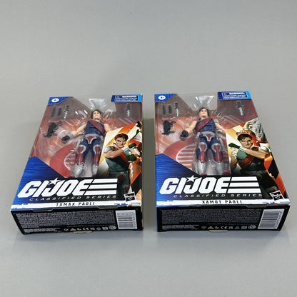 G.I. Joe Classified Series Tomax & Xamot Paoli 6" Action Figures Lot - Sealed