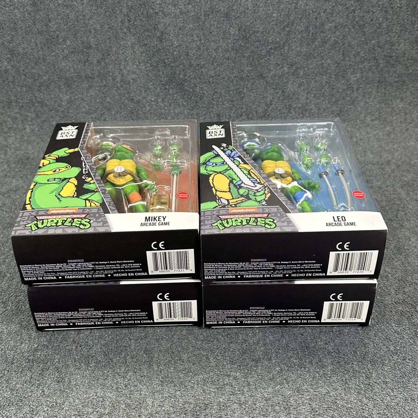 BST AXN TMNT Mikey Leo Donnie & Ralph Arcade Game 5" Exclusive Action Figures