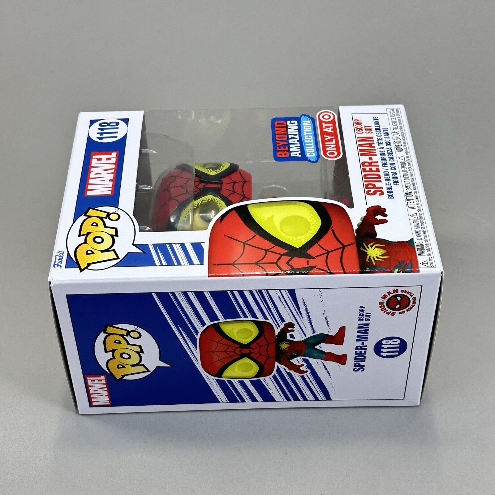 Funko Pop! Marvel -Spider-Man Oscorp Suit Exclusive #1118 Vinyl Figure