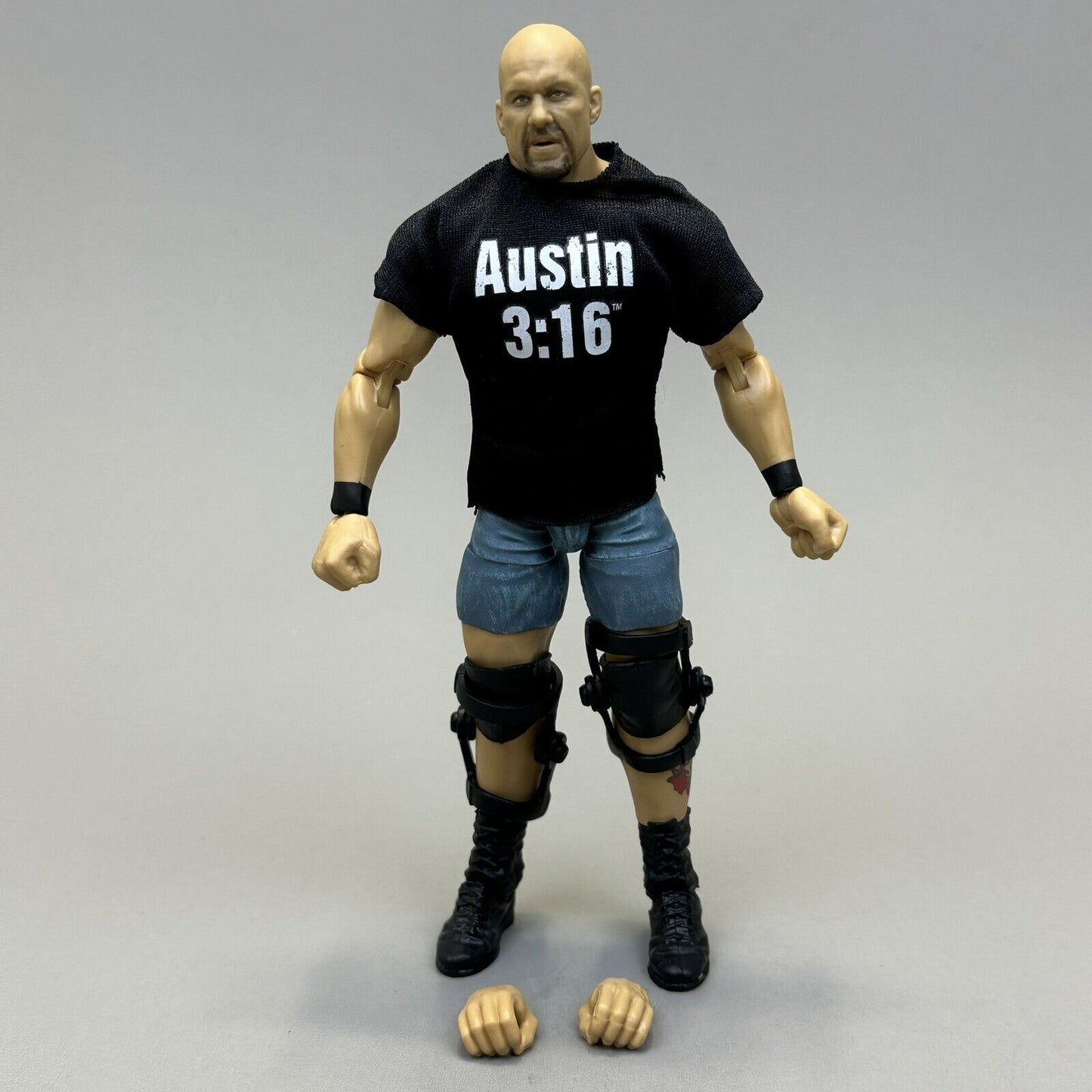 WWE Elite 60th Anniversary Stone Cold 7" Wrestling Action Figure Complete Mattel