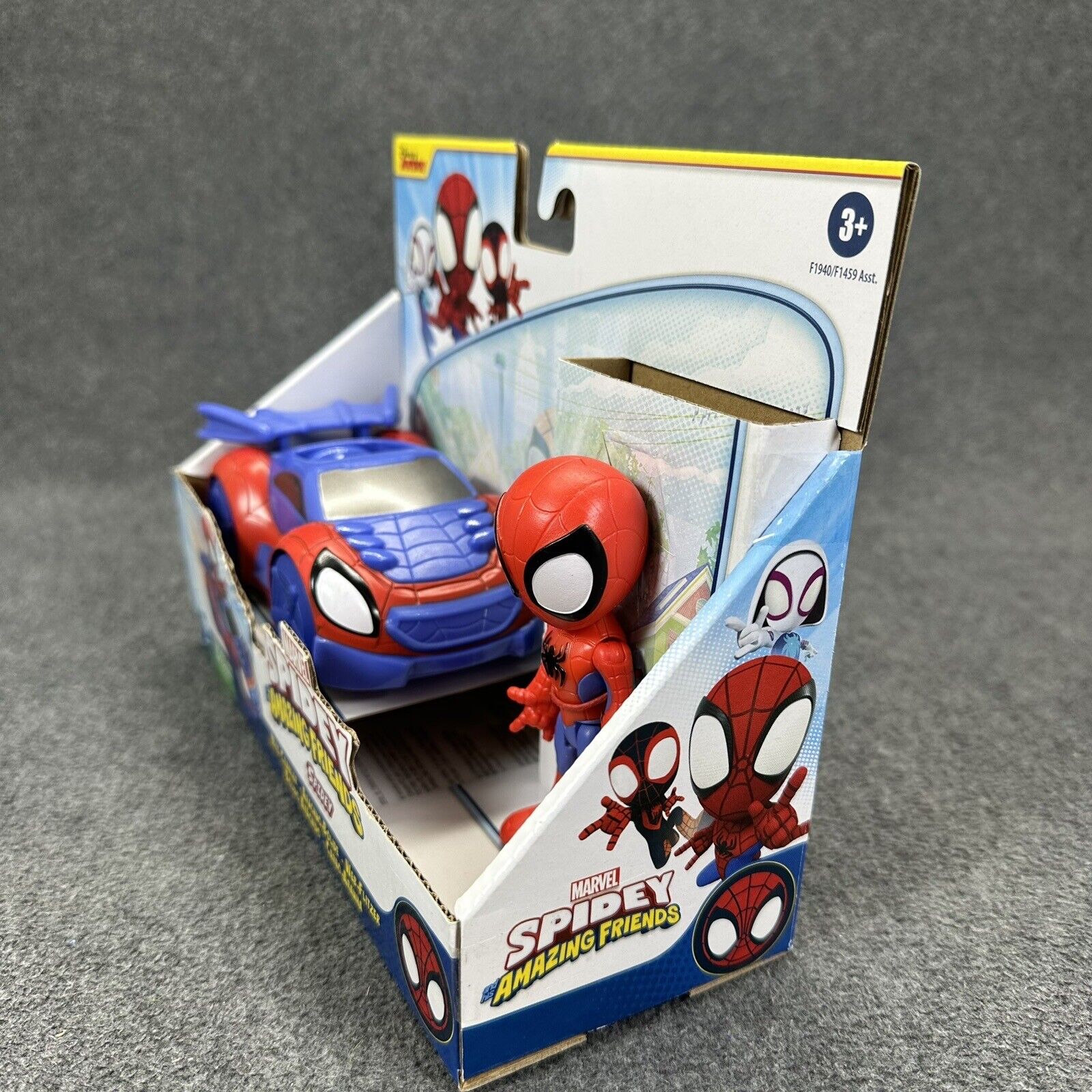 Marvel Spidey and His Amazing Friends Spider-Man 3.5" Action Figure and Car New