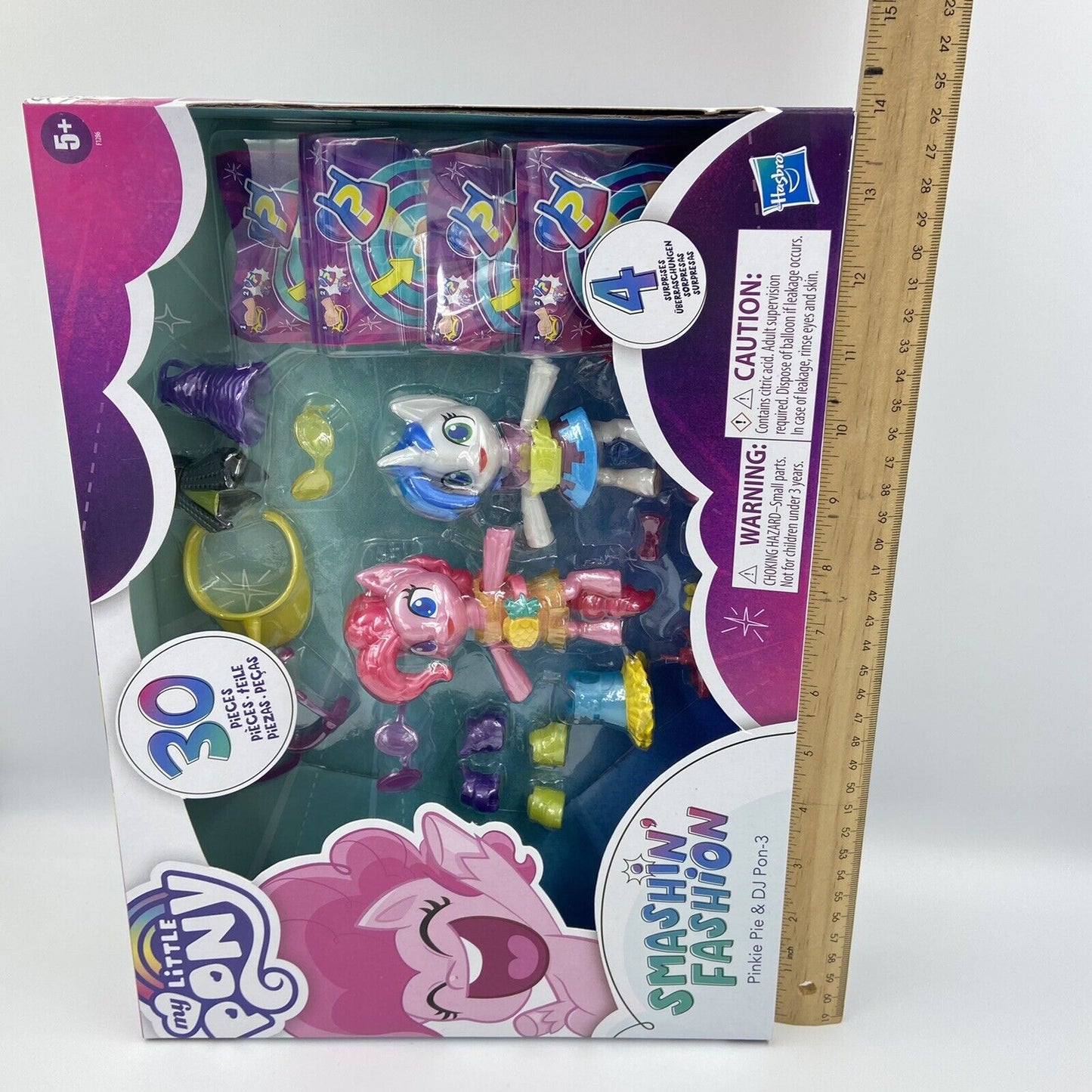 My Little Pony Smashin Fashion Pinkie Pie and DJ Pon-3 Pony Life 30 Pcs. New