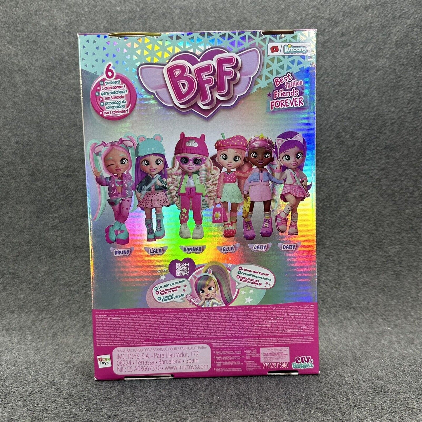 Cry Babies BFF Series 2 Hannah 8" Doll with Accessories - Brand New