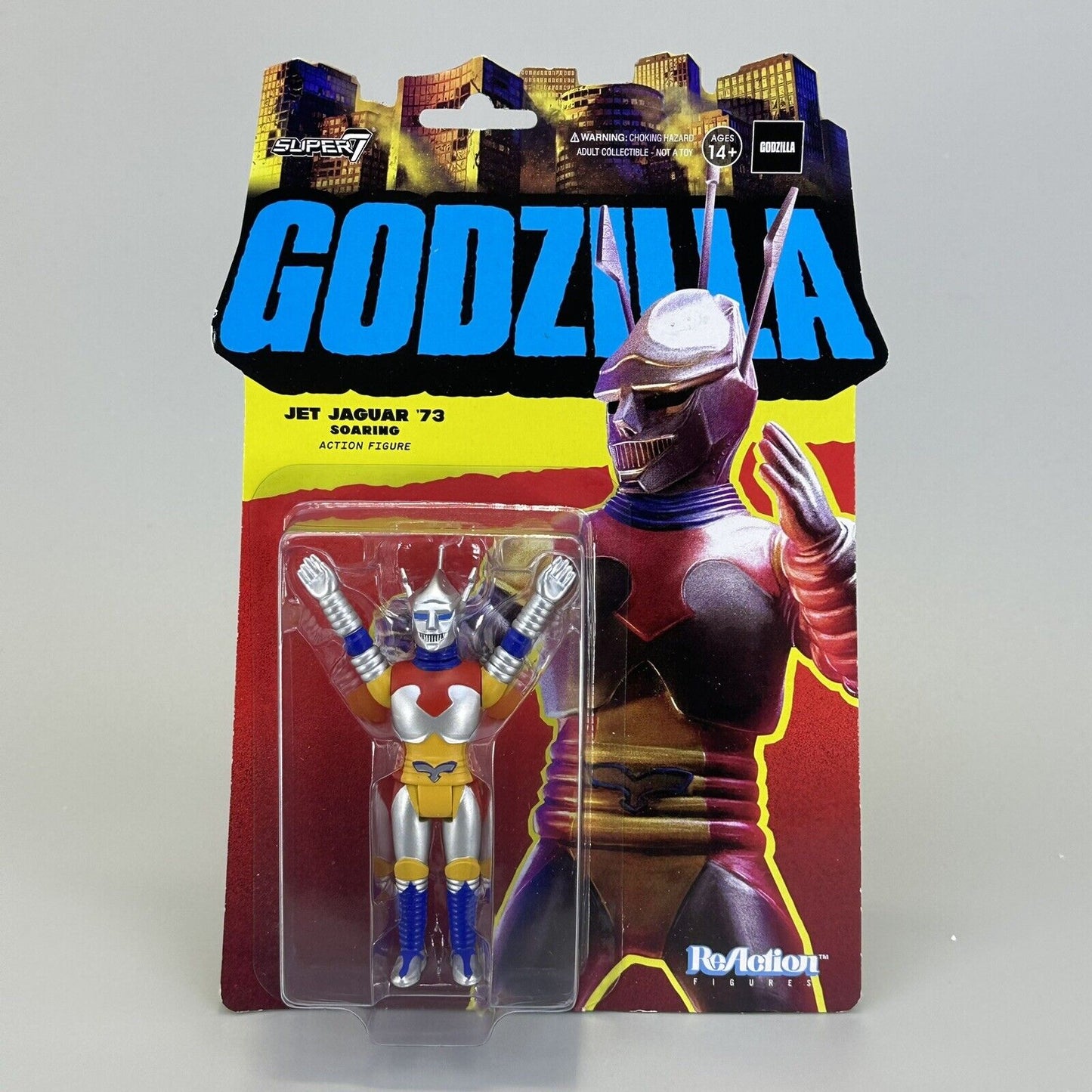 SUPER7 Godzilla Jet Jaguar '73 Soaring Toho ReAction Exclusive Figure New