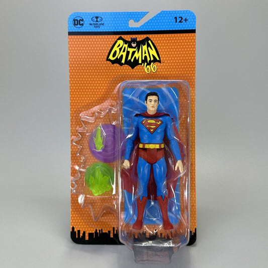 McFarlane Toys DC Retro Batman '66 Superman 6" Action Figure Retro Style Card