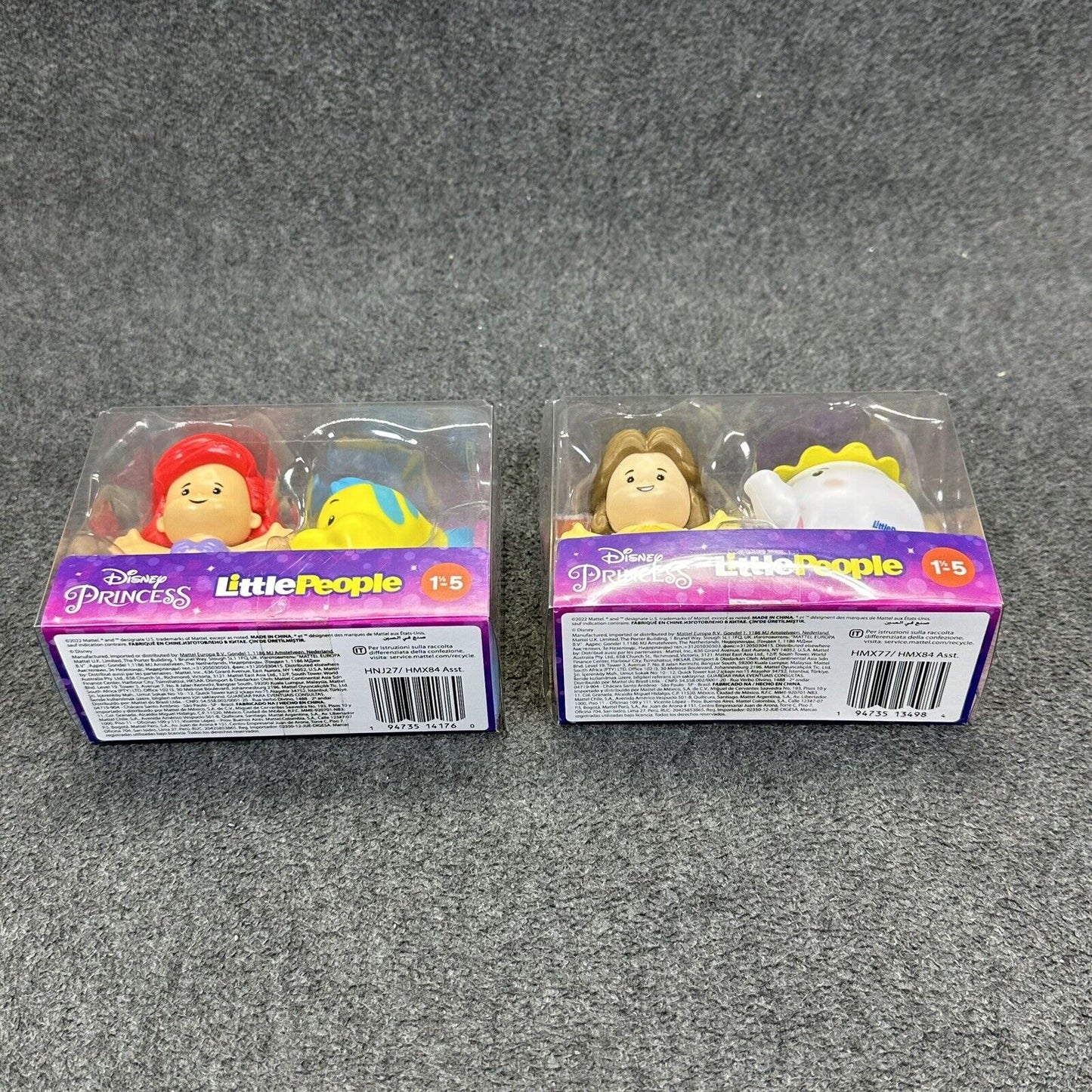 Fisher-Price Little People Disney Ariel, Flounder, Belle & Mrs. Potts Figures