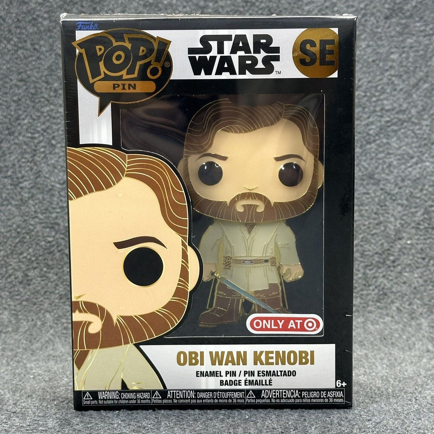 Funko POP! Pins: Disney Star Wars - Obi-Wan Kenobi SE 4'' Pin - Brand New