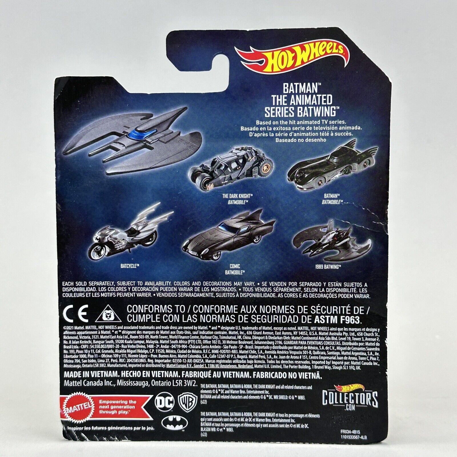 Hot Wheels 1:50 Scale Batman The Animated Series Batwing & Comic Batmobile