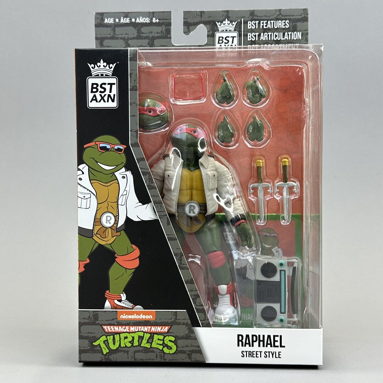 BST AXN Teenage Mutant Ninja Turtles TMNT Raphael Street Style 5" Action Figure