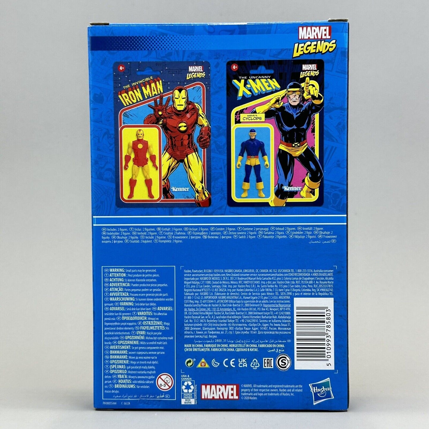 Marvel Legends Retro Iron Man & Cyclops 2-Pk Pulse Exclusive 3.75” Figures - New