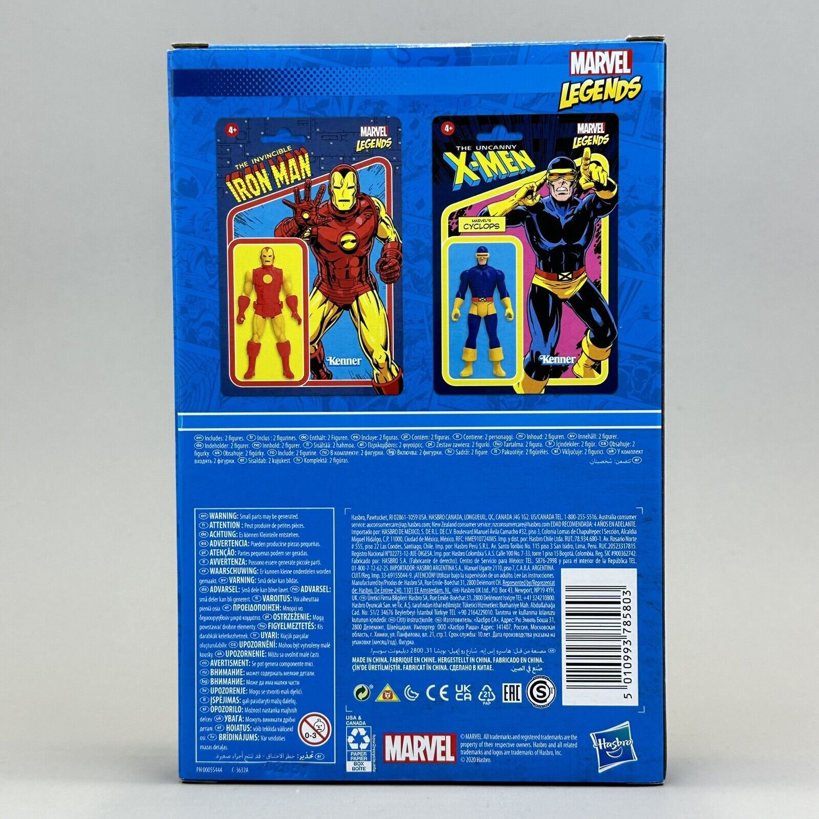 Marvel Legends Retro Iron Man & Cyclops 2-Pk Pulse Exclusive 3.75” Figures - New