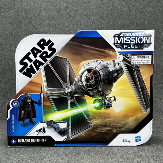 Star Wars Mission Fleet Moff Gideon Action Figure & Outland Tie Fighter New