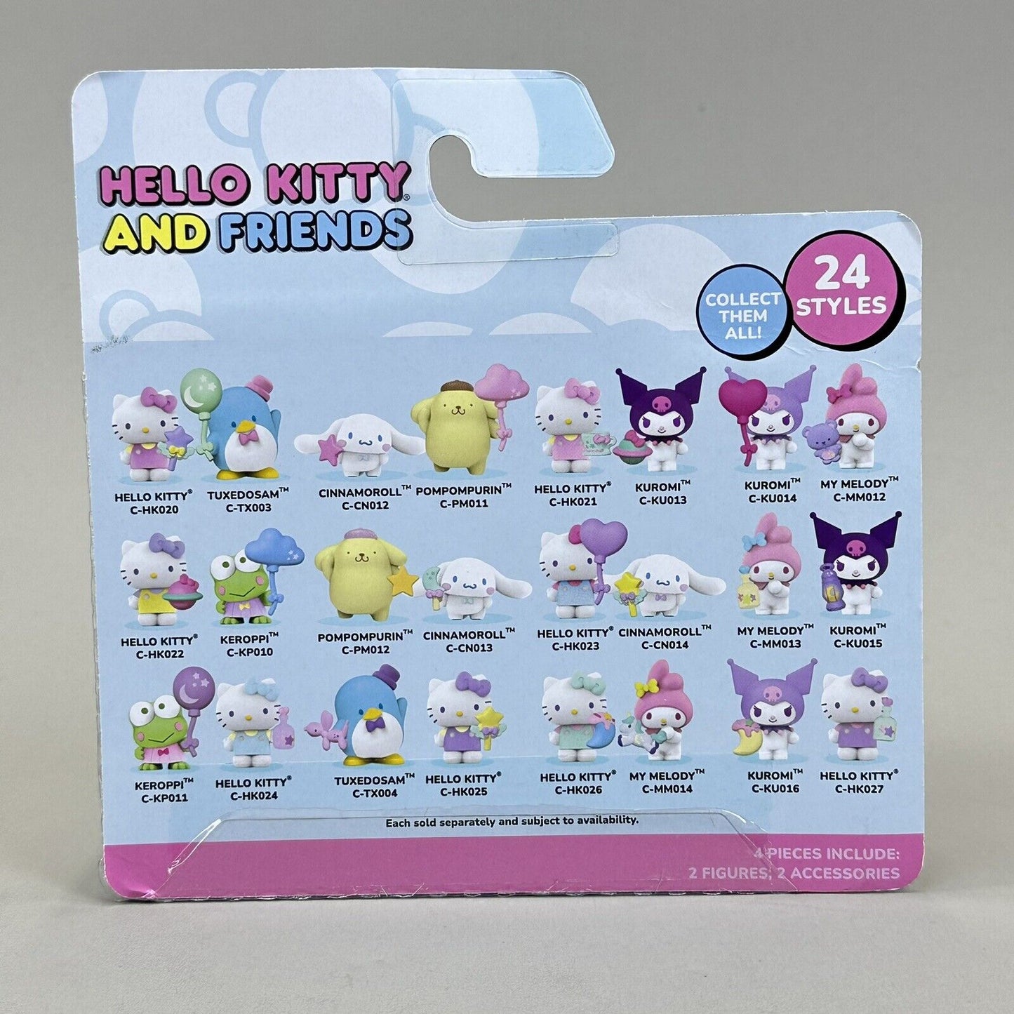 Hello Kitty And Friends Dreamland Kuromi & Hello Kitty 2" Figures 2-Pack - New