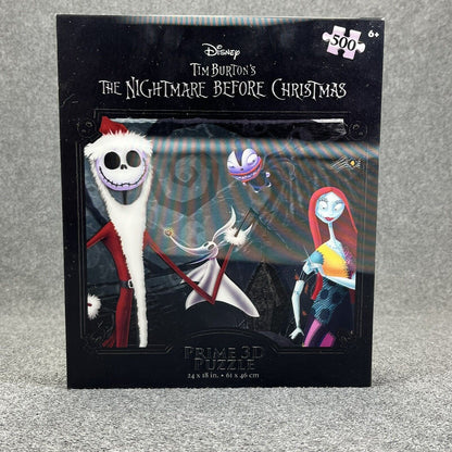 Tim Burtons The Nightmare Before Christmas Disney 500 Pieces Prime 3D Puzzle New