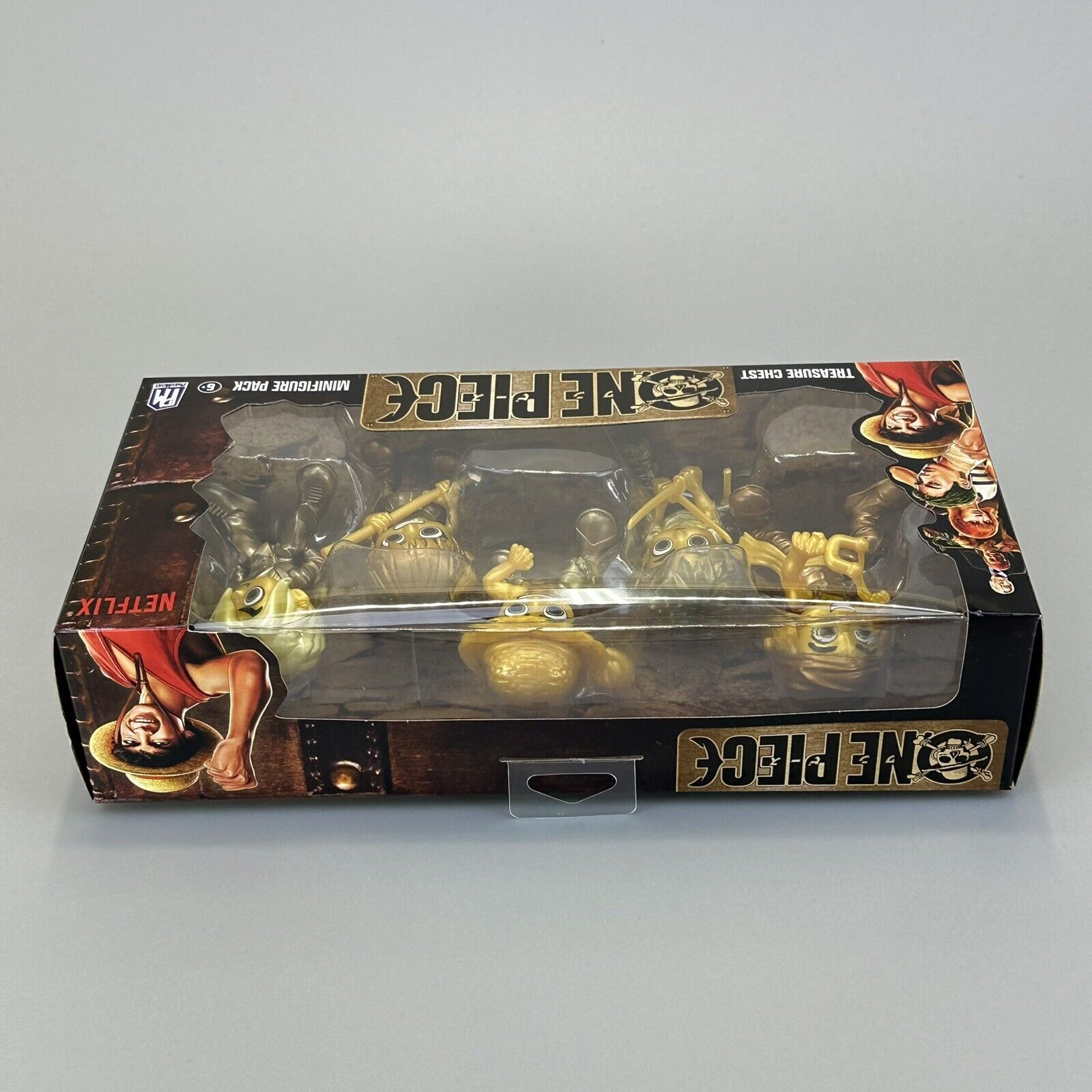 PhatMojo One Piece Treasure Chest Series 1 Gold Mini 2" Figures 5-Pk Netflix New