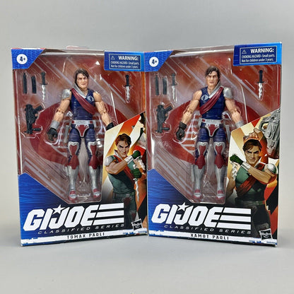 G.I. Joe Classified Series Tomax & Xamot Paoli 6" Action Figures Lot - Sealed