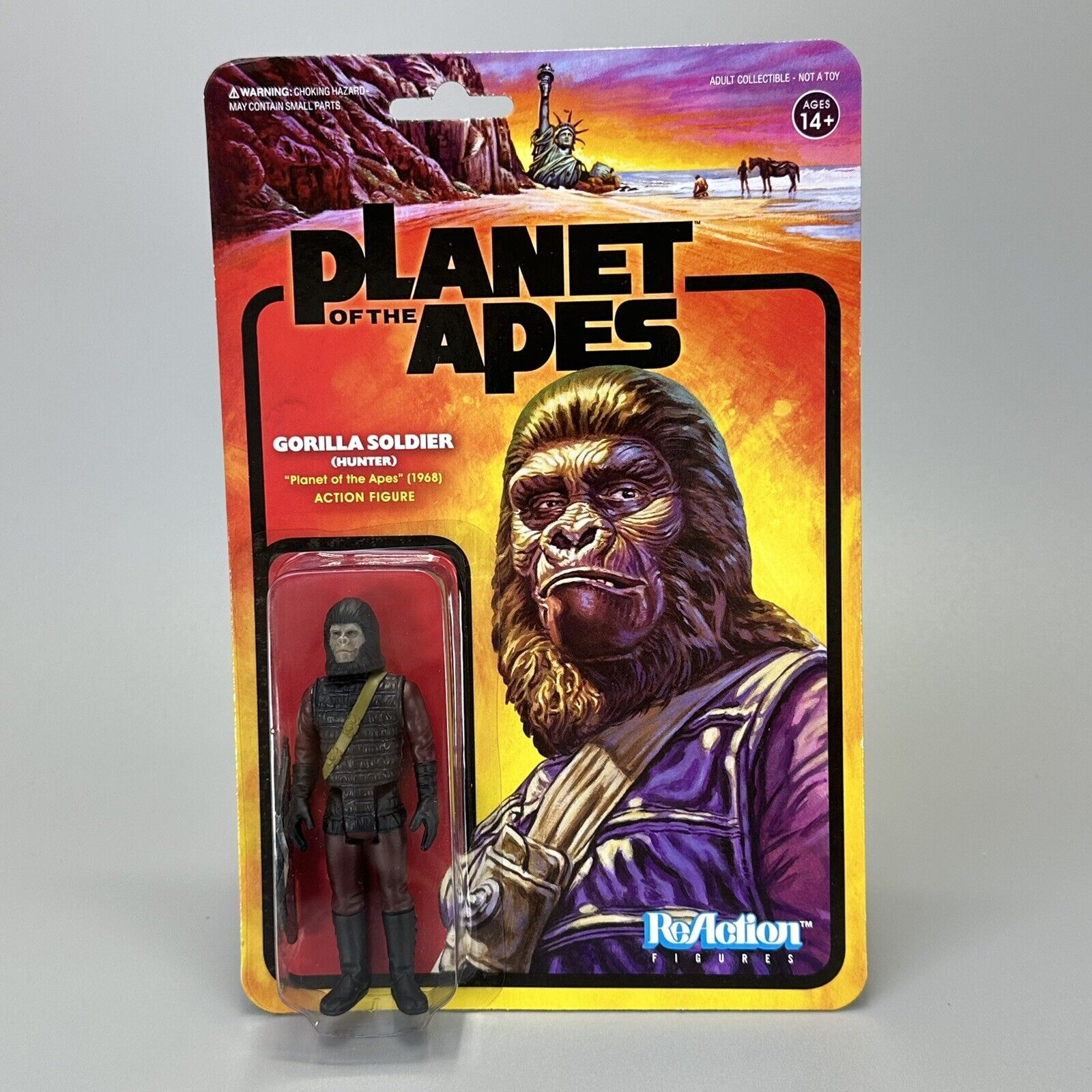 Planet of the Apes ReAction Mendez XXVI Gorilla Soldier Hunter & Soldier - 3.75"