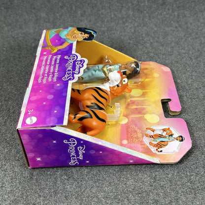 Disney Princess JASMINE & RAJAH 4" Action Figure Doll Set Mattel - Brand New