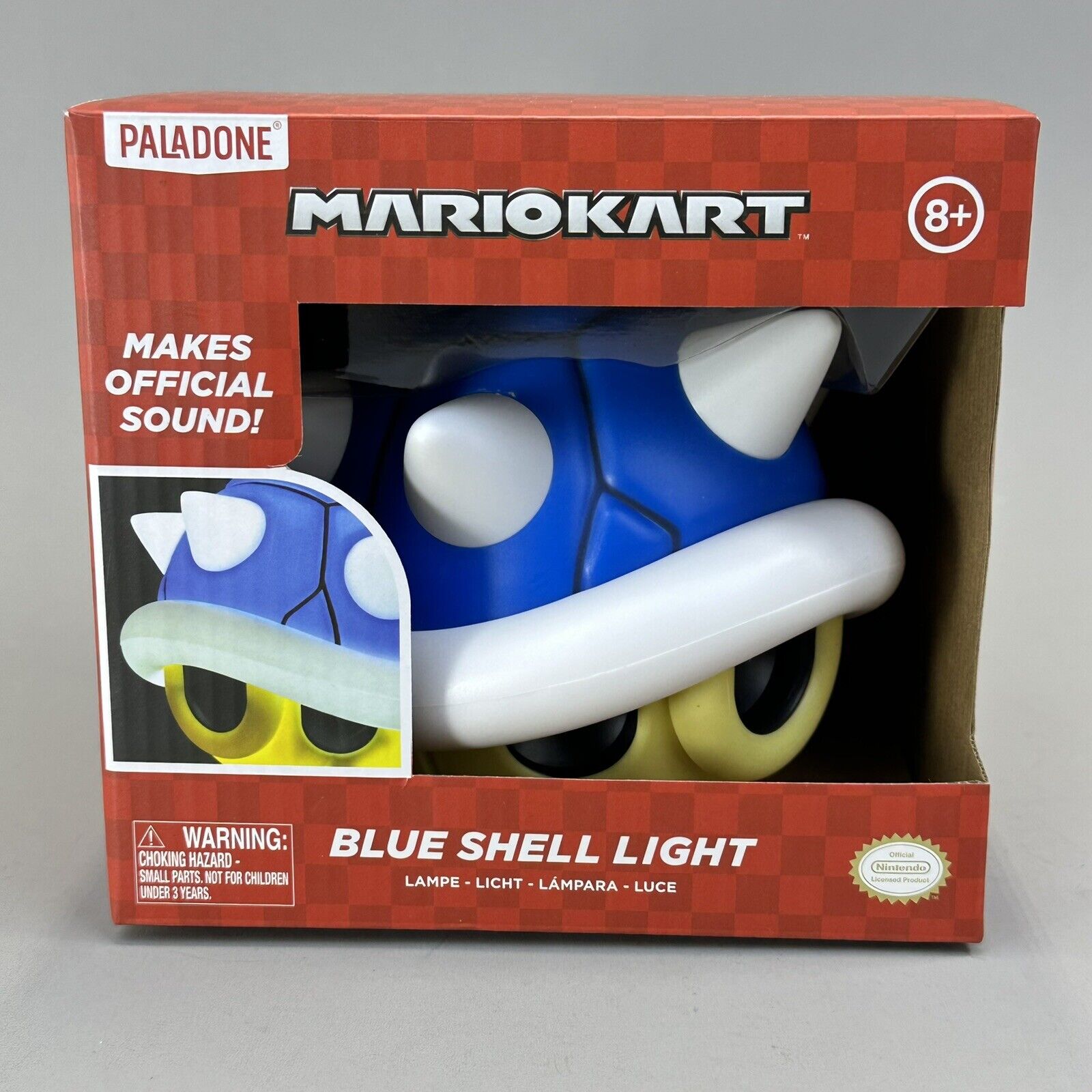 Super Mario Blue Shell Light with Sound 6" Paladone Official Nintendo Brand New