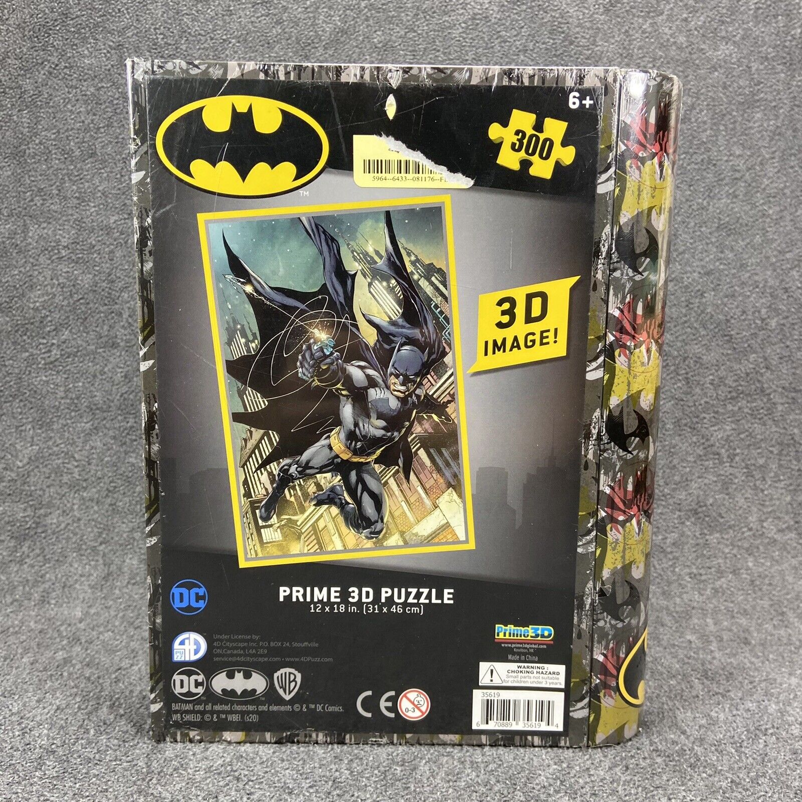 Batman 3D Puzzle DC Comics  300 Pcs Factory Sealed Book Shaped Tin Box - New