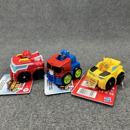 Lot of 3 Playskool Transformers Heroes Rescue Bots Academy Mini Bot Racers - New